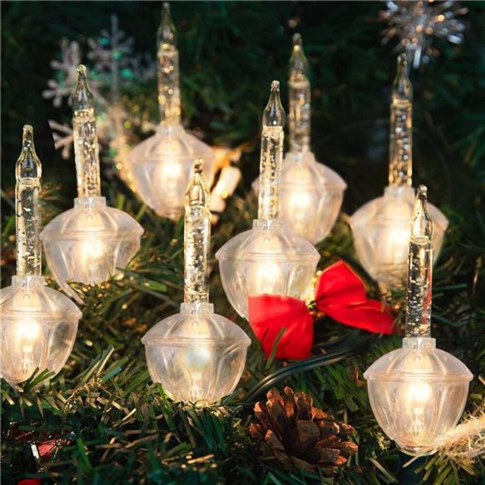 Christmas Bubble Lights 11 Ft Bubble String Lights with 7 Bubble Light Bulbs - Picture 4 of 8